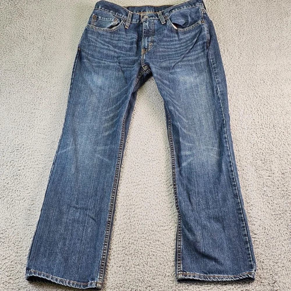 Levis 527 Jeans Mens 32x30 Blue Bootcut Denim Medium Wash Casual Pants